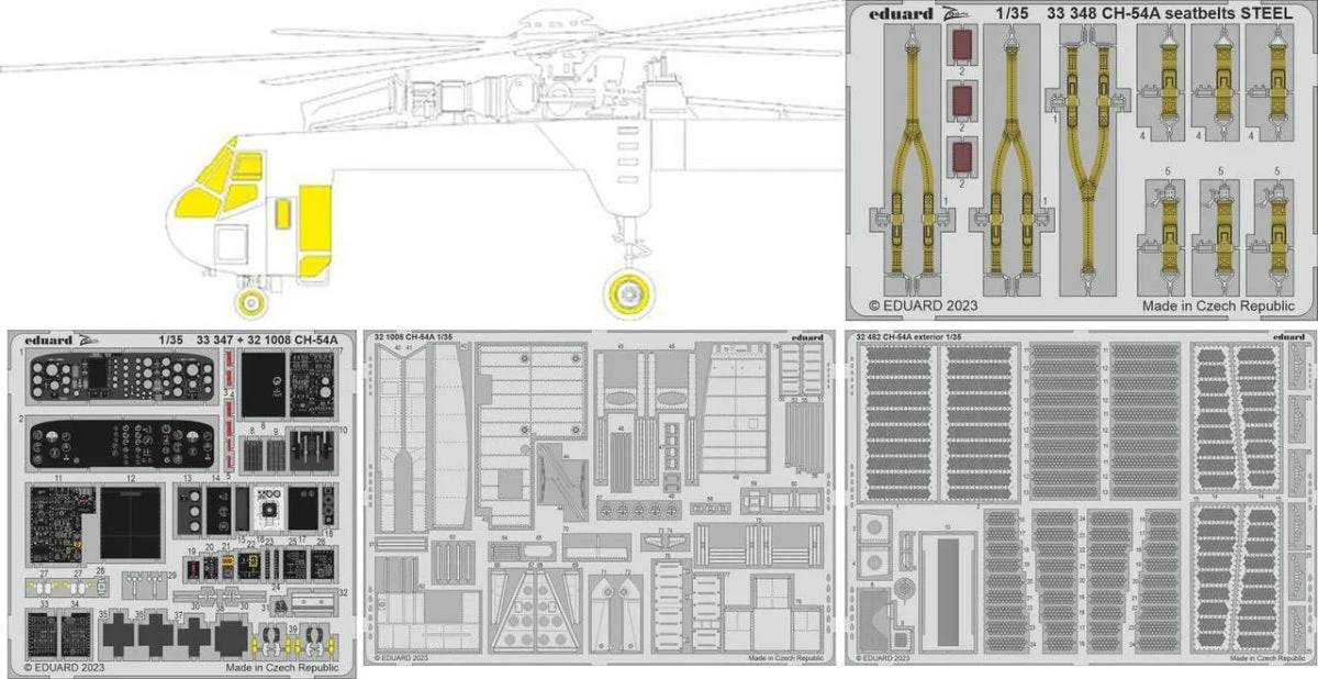 Eduard 1/35 Eduard Big Ed CH-54A Tarhe for ICM