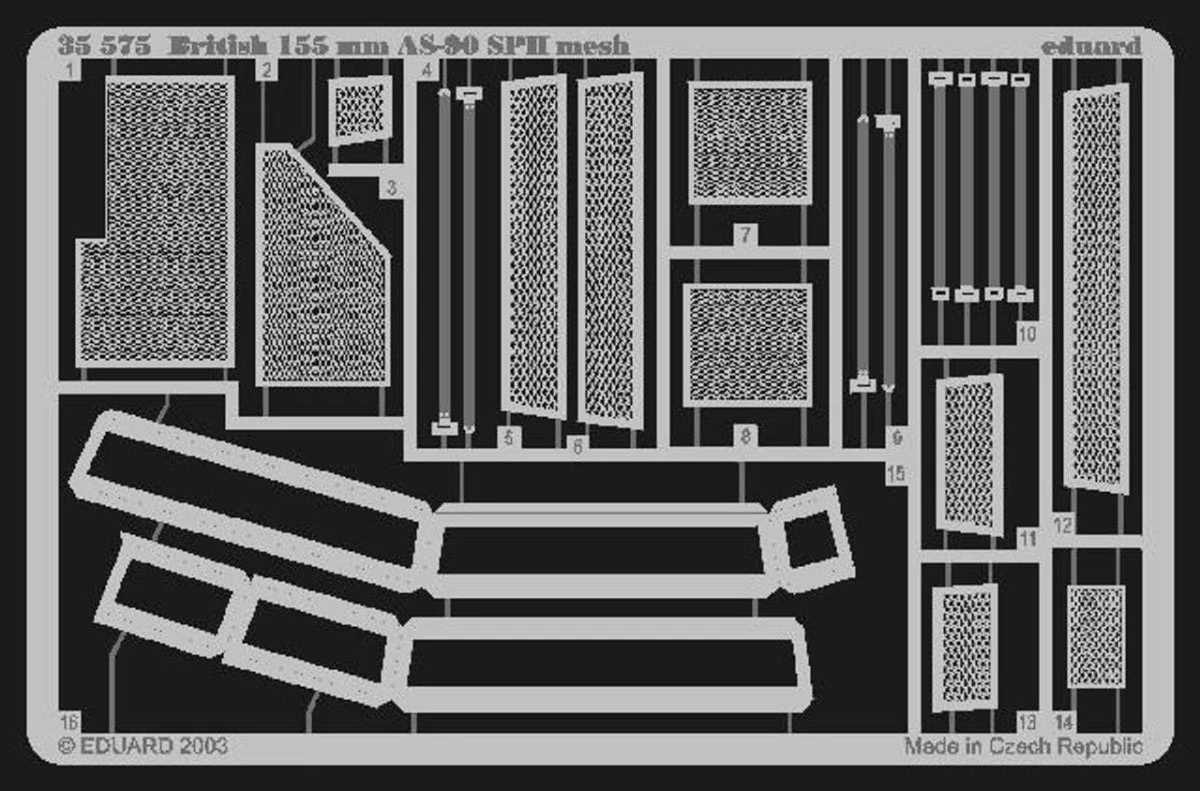 Eduard 1/35 Eduard British 155mm AS90 SPH Mesh for TRP