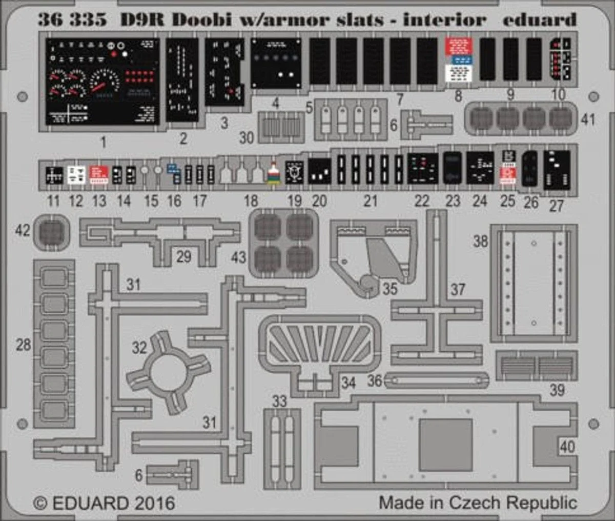 Eduard 1/35 Eduard D9R Doobi w/Armor Slats - Interior for MEN (Pre-Painted)