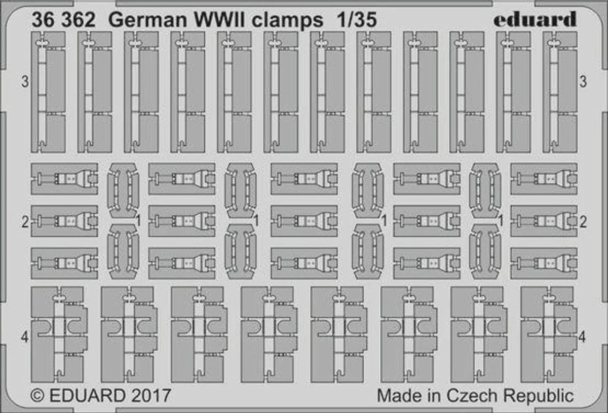 Eduard 1/35 Eduard German Clamps WWII