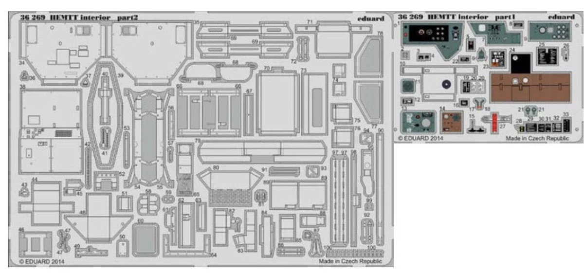 Eduard 1/35 Eduard HEMTT Interior for ITL (Pre-Painted)