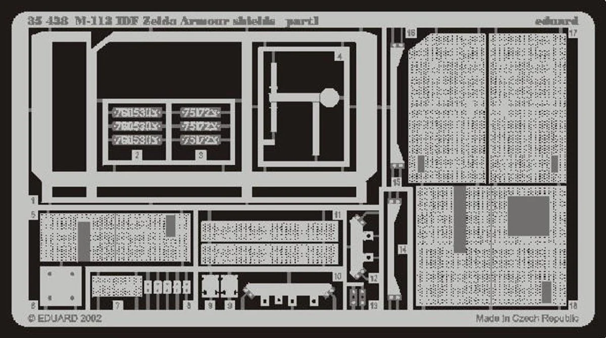 Eduard 1/35 Eduard M113 IDF Zelda Armor Shields for ACY
