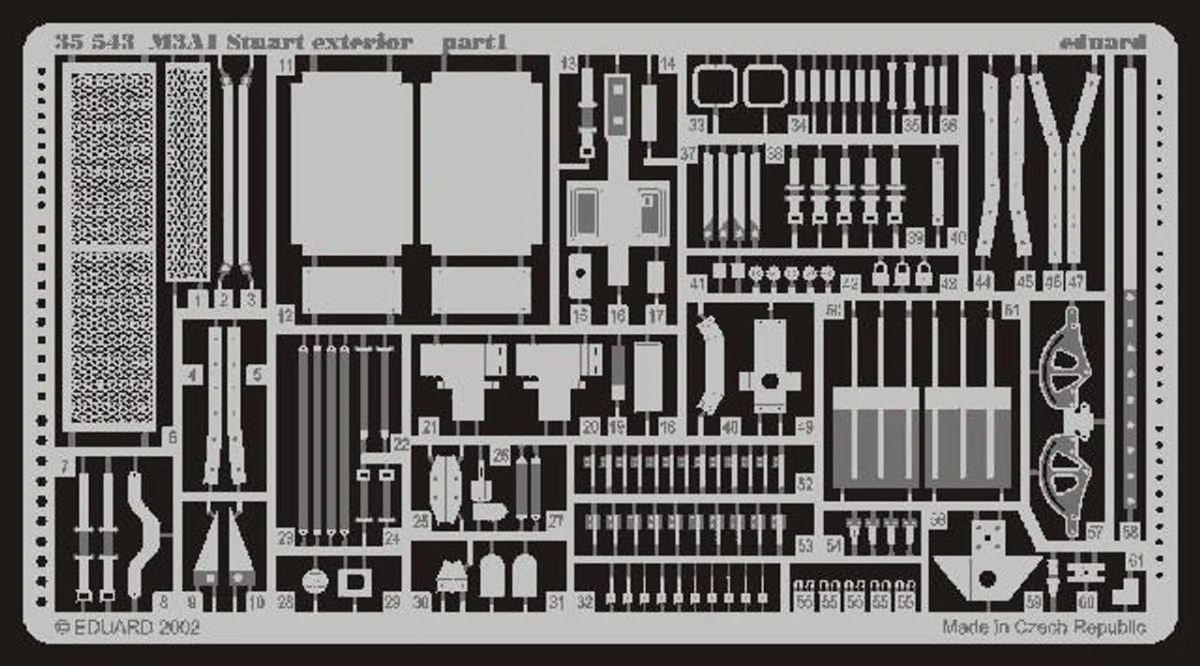 Eduard 1/35 Eduard M3A1 Stuart Exterior for ACY