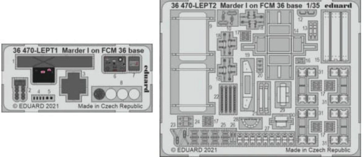 Eduard 1/35 Eduard Marder I on FCM 36 Base for ICM