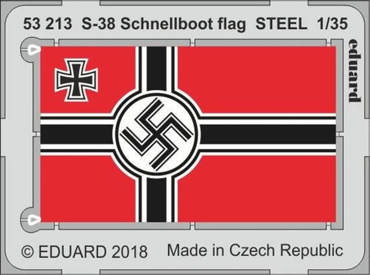 Eduard 1/35 Eduard S38 Schnellboot Flag Steel for ITL (Pre-Painted)