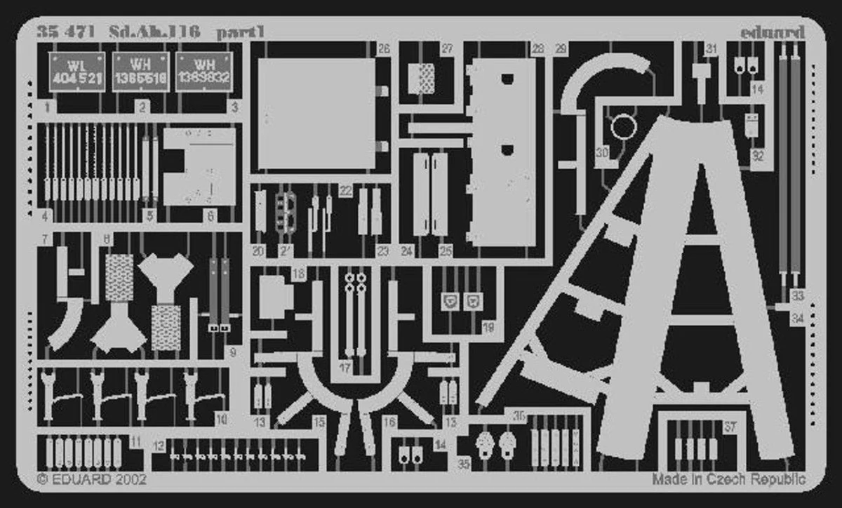 Eduard 1/35 Eduard SdAh116 Famo Trailer for TAM