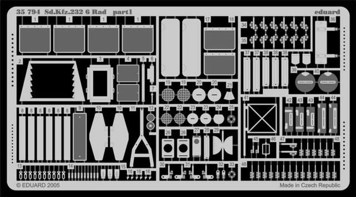 Eduard 1/35 Eduard SdKfz 232 6 Rad for ITL