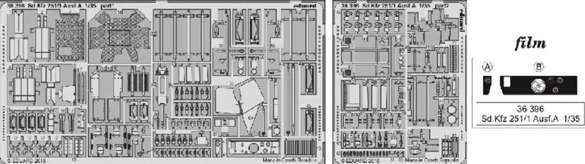 Eduard 1/35 Eduard SdKfz 251/1 Ausf A for ICM