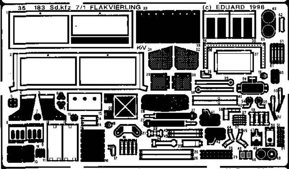 Eduard 1/35 Eduard SdKfz 7 Flak for TAM