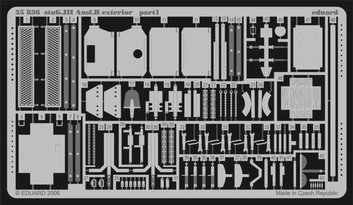 Eduard 1/35 Eduard StuG III Ausf B Exterior for TAM