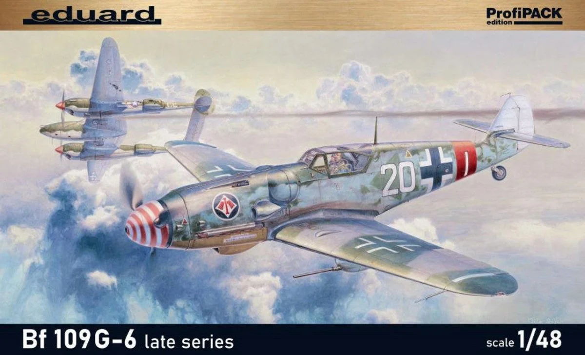 Eduard 1/48 Bf109G6 Late Series Fighter (Profi-Pack Plastic Kit)