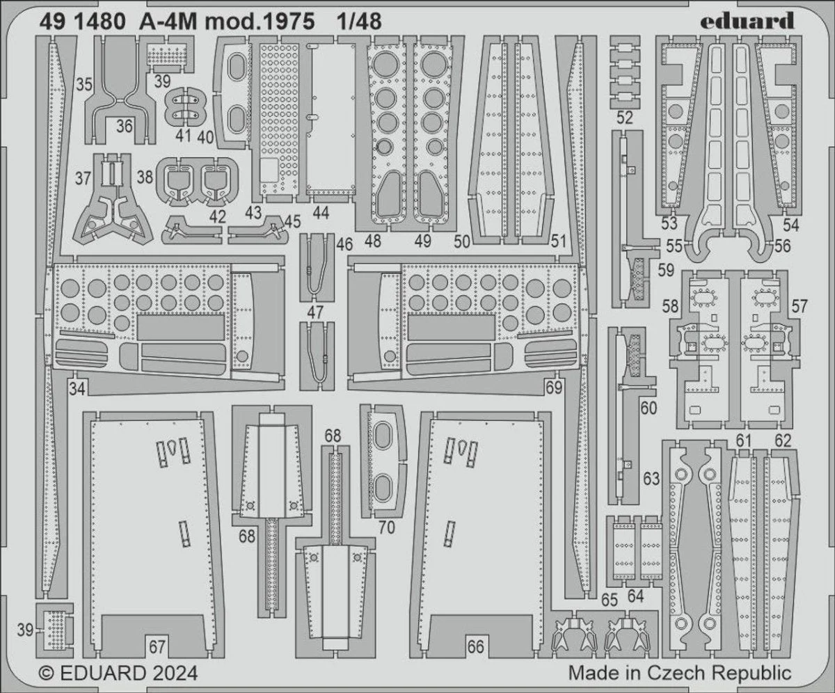 Eduard 1/48 Eduard A-4M mod. 1975 Photo Etch set for MAGIC FACTORY