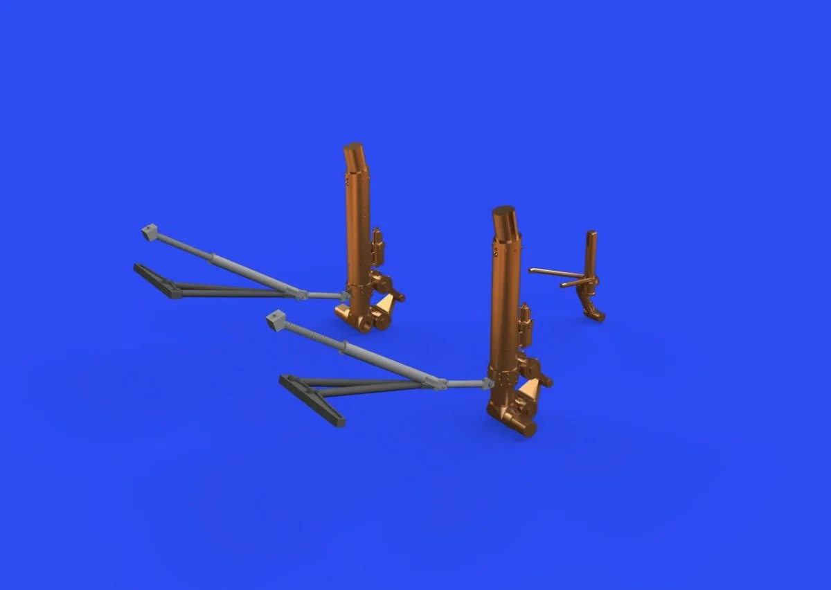 Eduard 1/48 Eduard B-17F undercarriage legs BRONZE Brassin for EDUARD