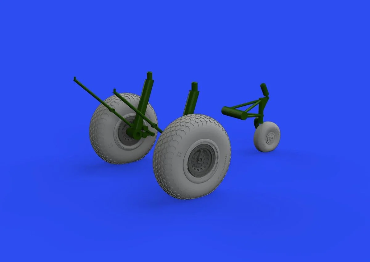 Eduard 1/48 Eduard B-17F wheels cross tread Brassin for EDUARD