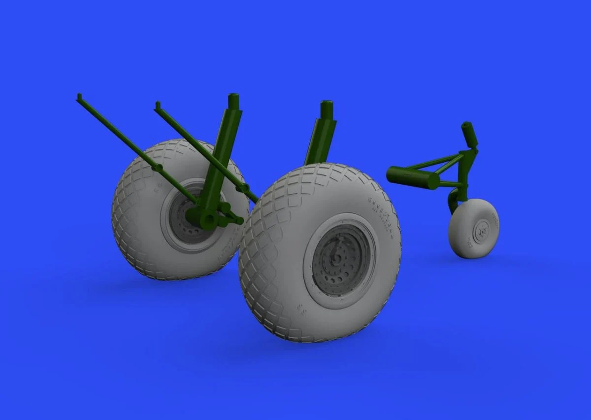 Eduard 1/48 Eduard B-17F wheels diamond tread Brassin for EDUARD