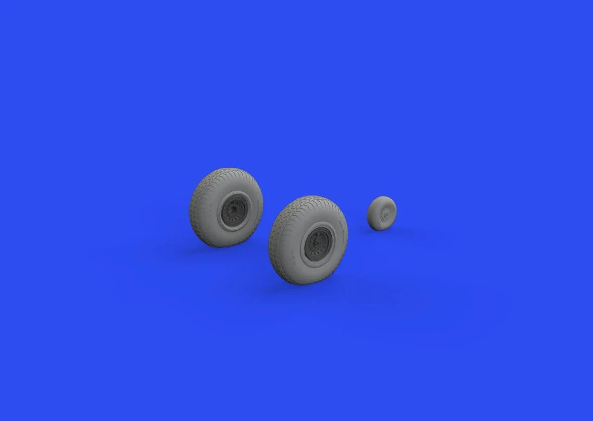 Eduard 1/48 Eduard B-17F wheels rhomboid tread Brassin for EDUARD