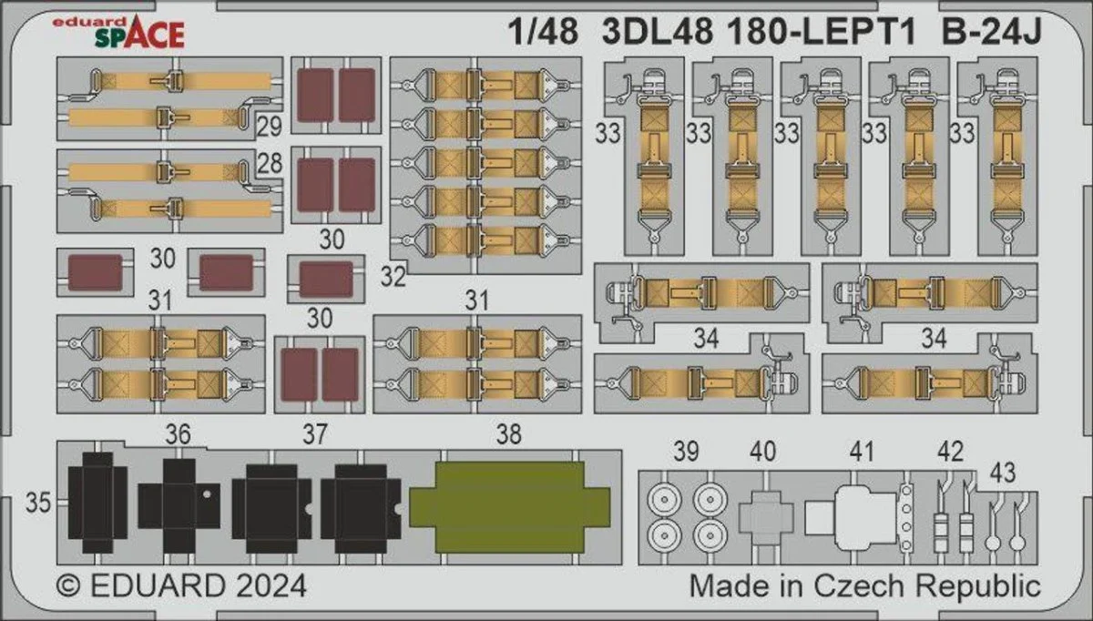 Eduard 1/48 Eduard B-24J Liberator SPACE Set