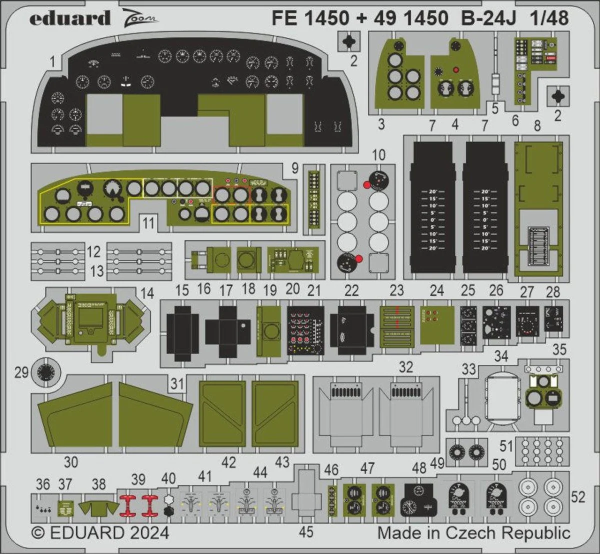 Eduard 1/48 Eduard B-24J Zoom set