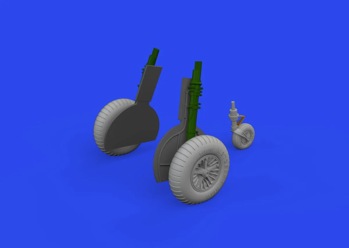 Eduard 1/48 Eduard Bf 108 wheels spoked Brassin