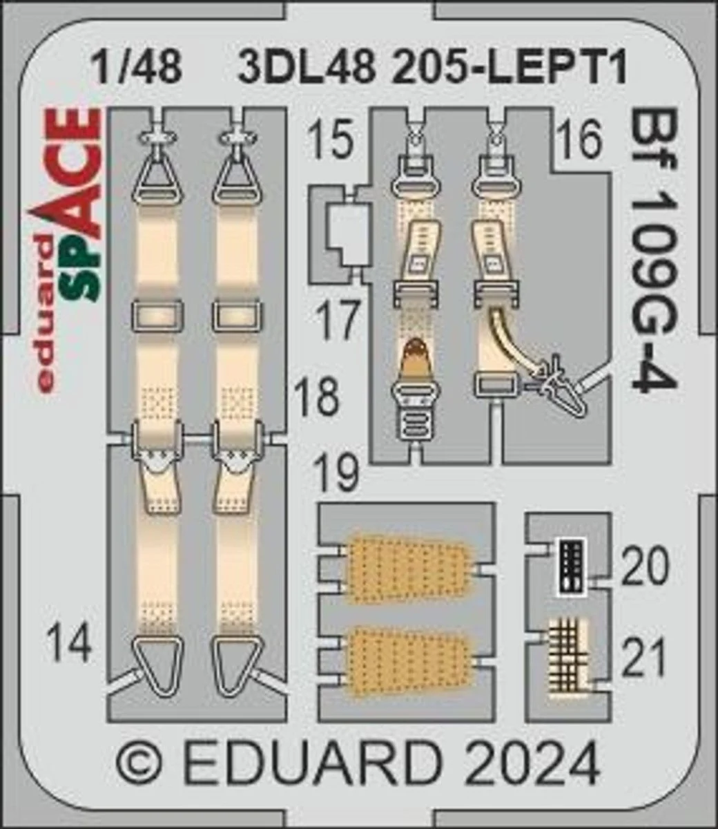 Eduard 1/48 Eduard Bf 109G-4 SPACE SPACE for EDUARD