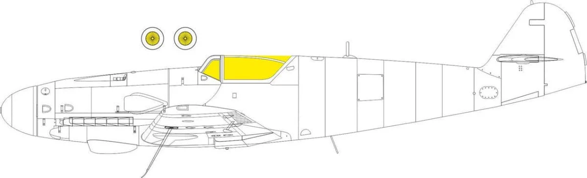 Eduard 1/48 Eduard Bf 109K-4 EX1002 Masks