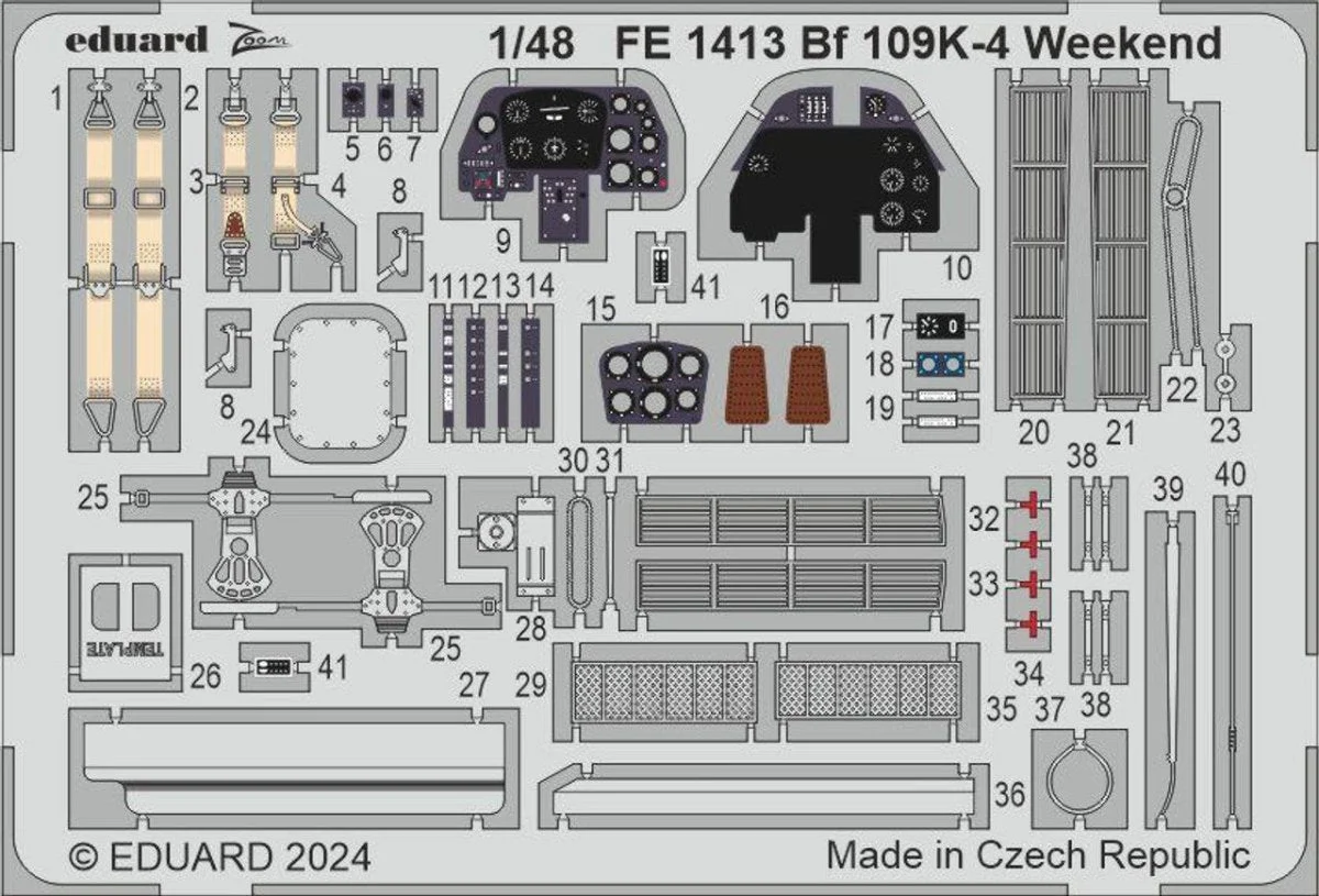 Eduard 1/48 Eduard Bf 109K-4 Weekend Zoom set