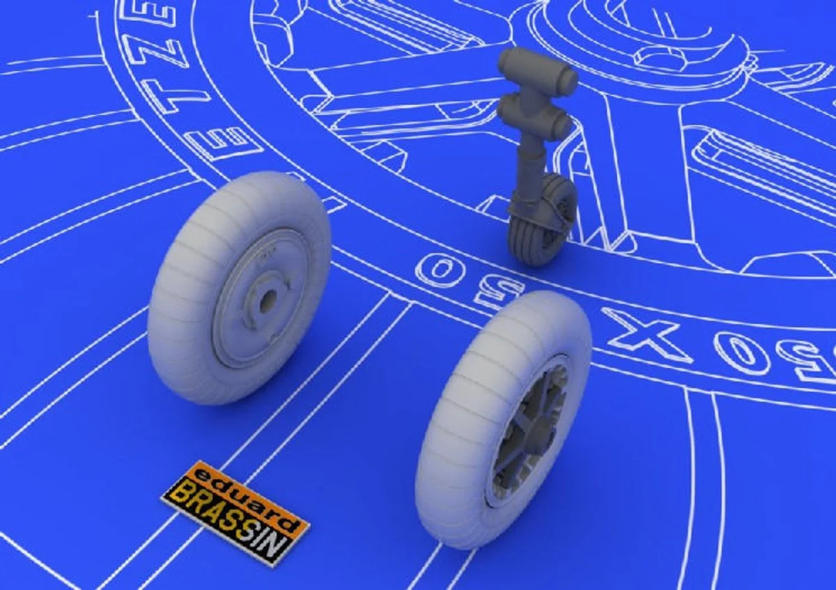 Eduard 1/48 Eduard Bf109 Wheels for EDU (Resin)