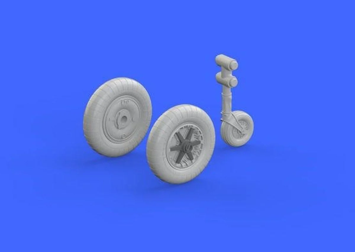 Eduard 1/48 Eduard Bf109F Wheels for EDU (Resin)