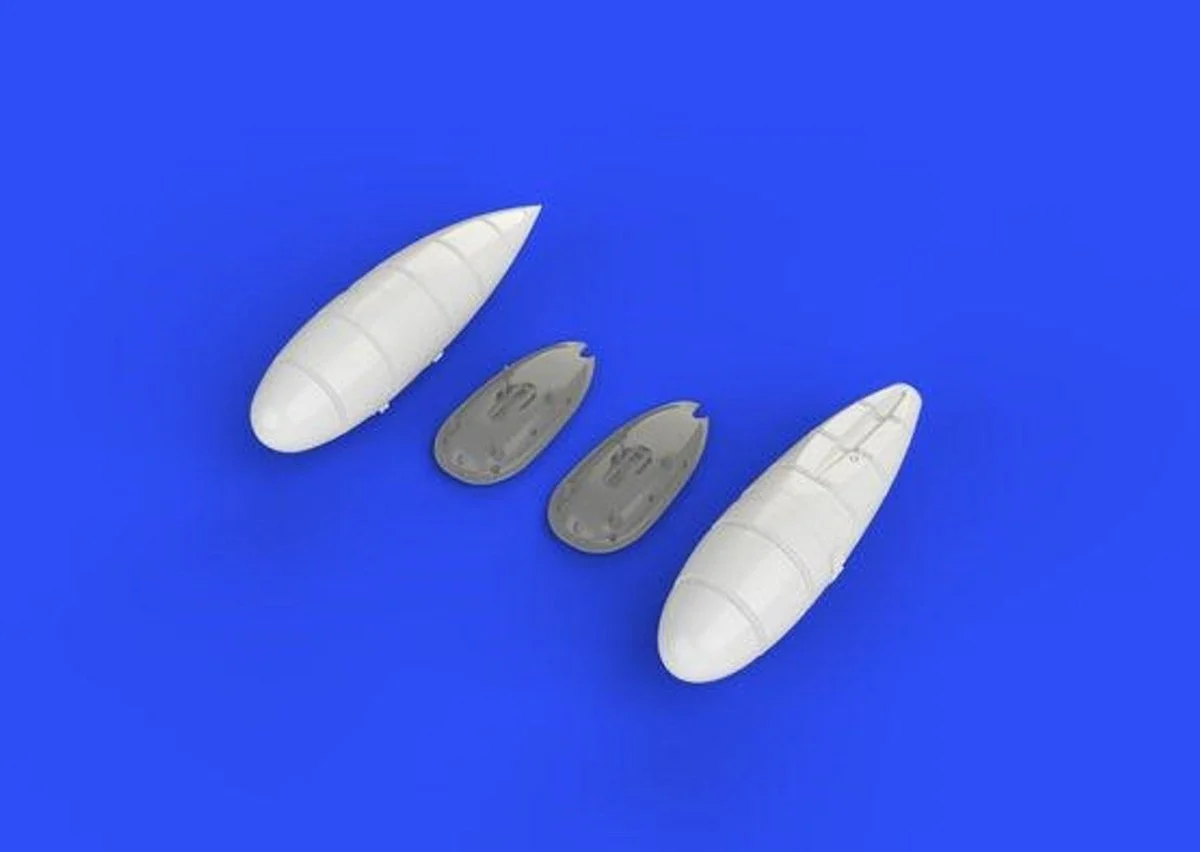 Eduard 1/48 Eduard Bf109G External Fuel Tanks for EDU (Decals & Resin)