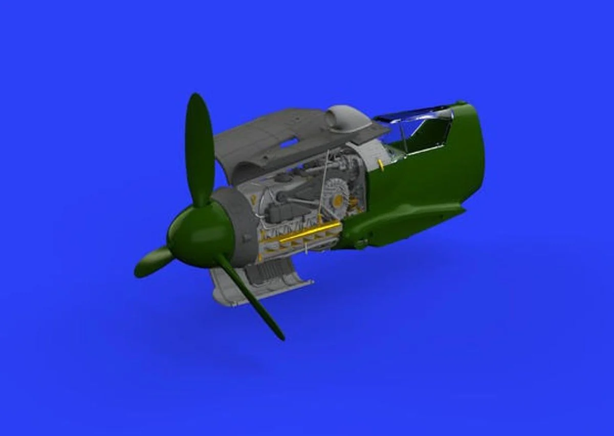 Eduard 1/48 Eduard Bf109G10 Engine for EDU (PE & Resin)