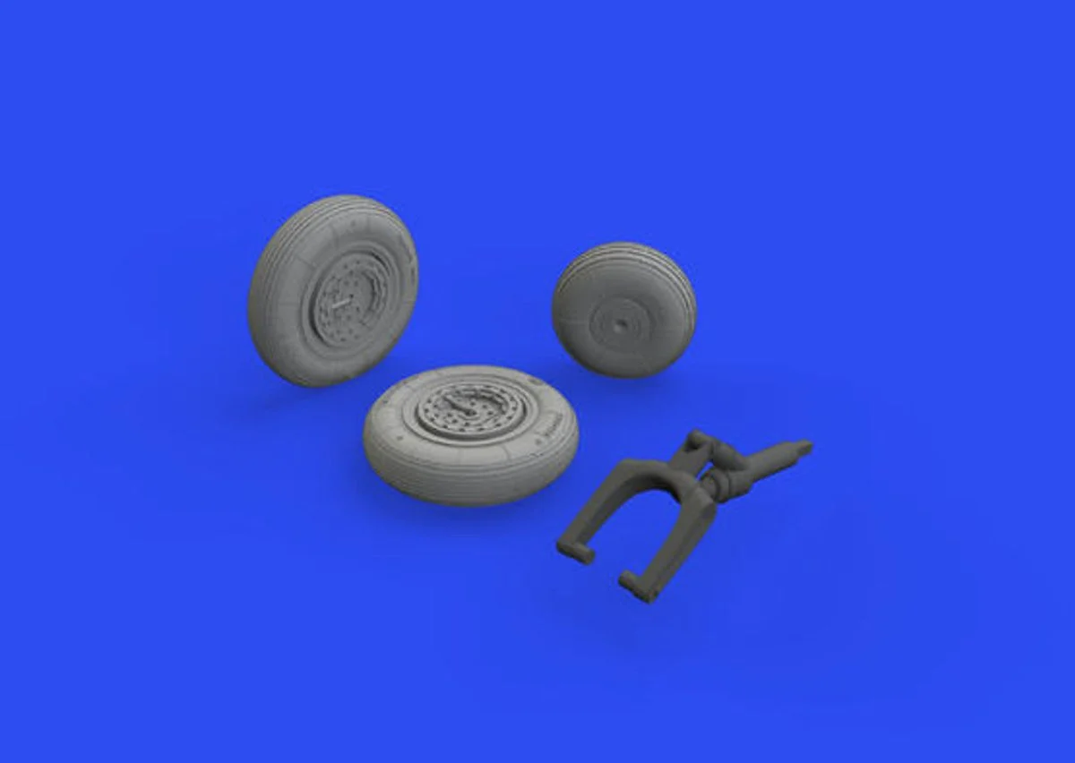 Eduard 1/48 Eduard Brassin MiG-15 wheels for Bronco / Hobby 2000