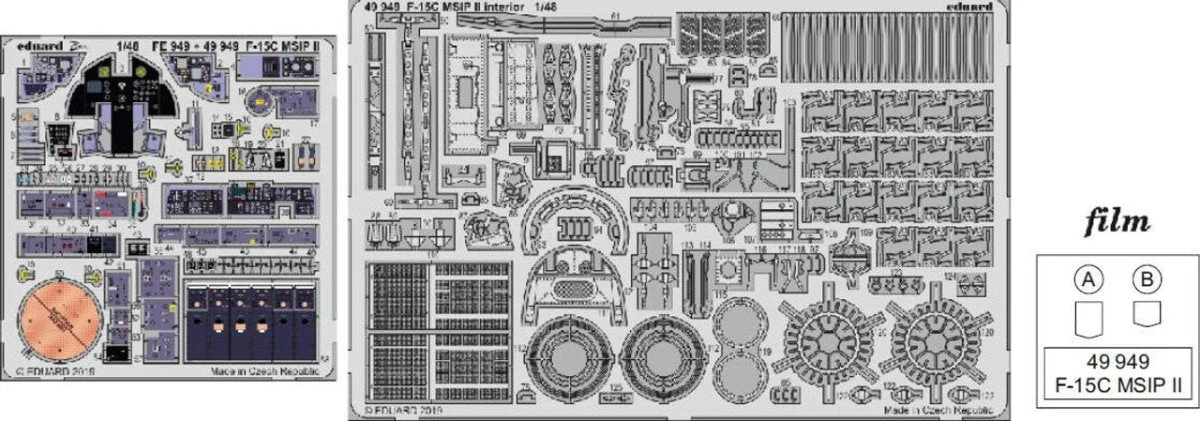 Eduard 1/48 Eduard F-15C MSIP II Interior for LNR (Pre-Painted)