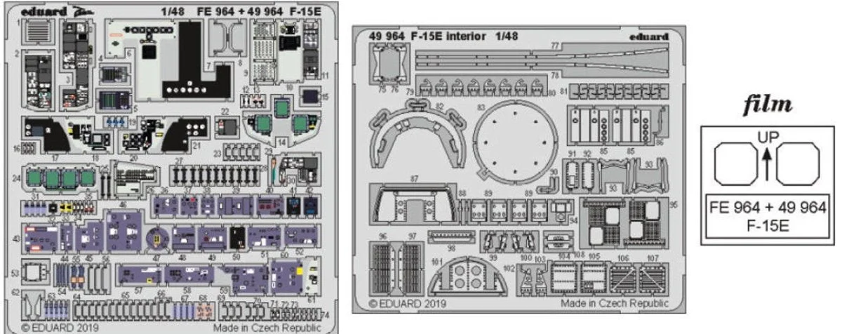Eduard 1/48 Eduard F-15E Interior for LNR (Pre-Painted)