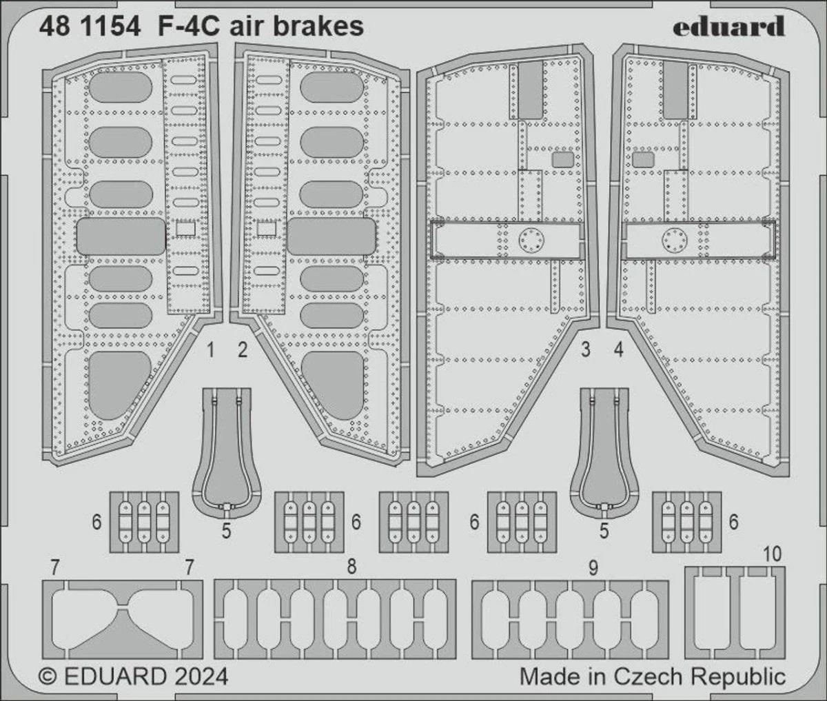 Eduard 1/48 Eduard F-4C air brakes Photo Etch set for HOBBY 2000 / ACADEMY