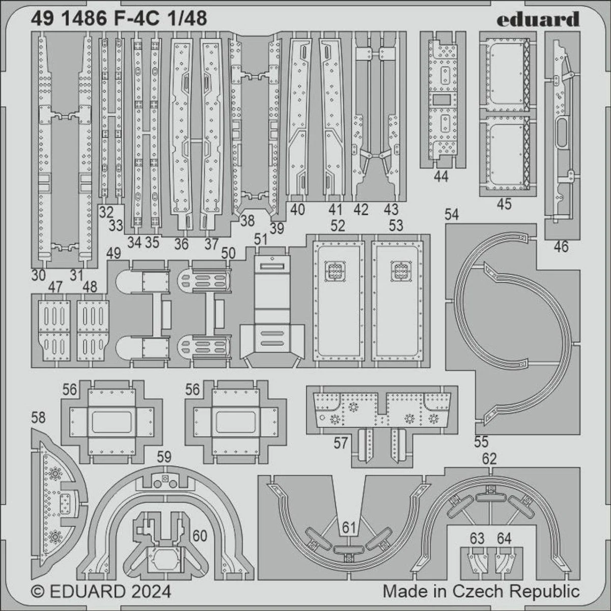 Eduard 1/48 Eduard F-4C Photo Etch set for HOBBY 2000 / ACADEMY