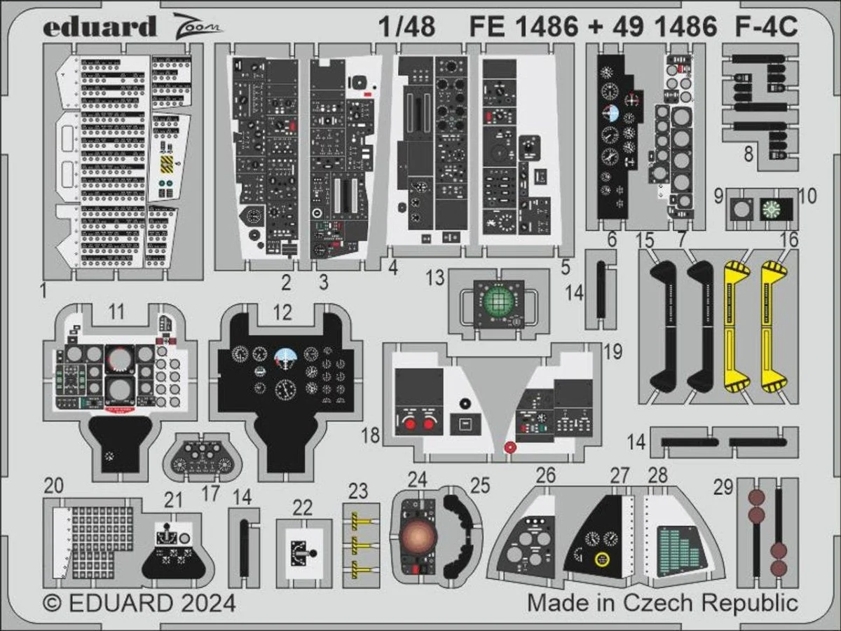 Eduard 1/48 Eduard F-4C Zoom set for HOBBY 2000 / ACADEMY