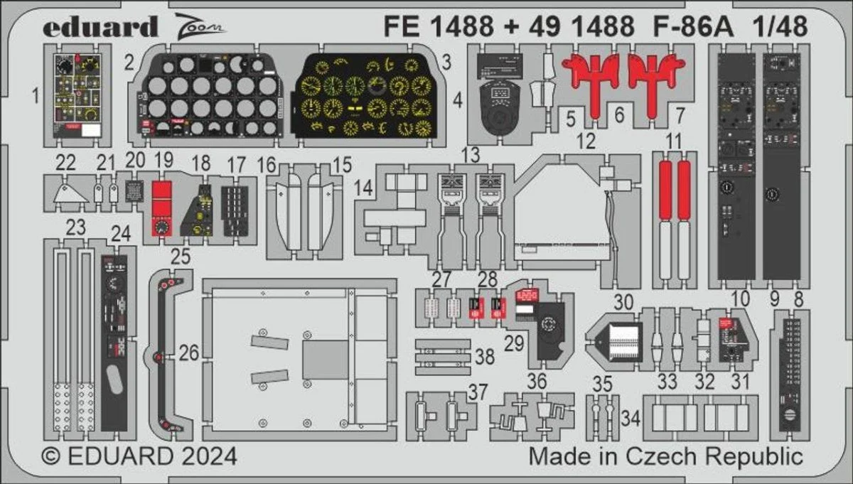 Eduard 1/48 Eduard F-86A Zoom set for CLEAR PROP