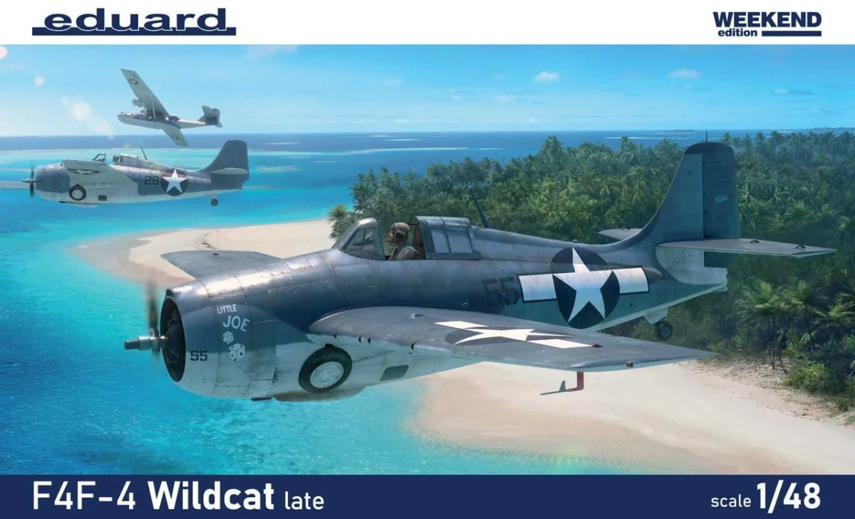 Eduard 1/48 Eduard F4F-4 Wildcat Late Weekend Edition Plastic Model Kit
