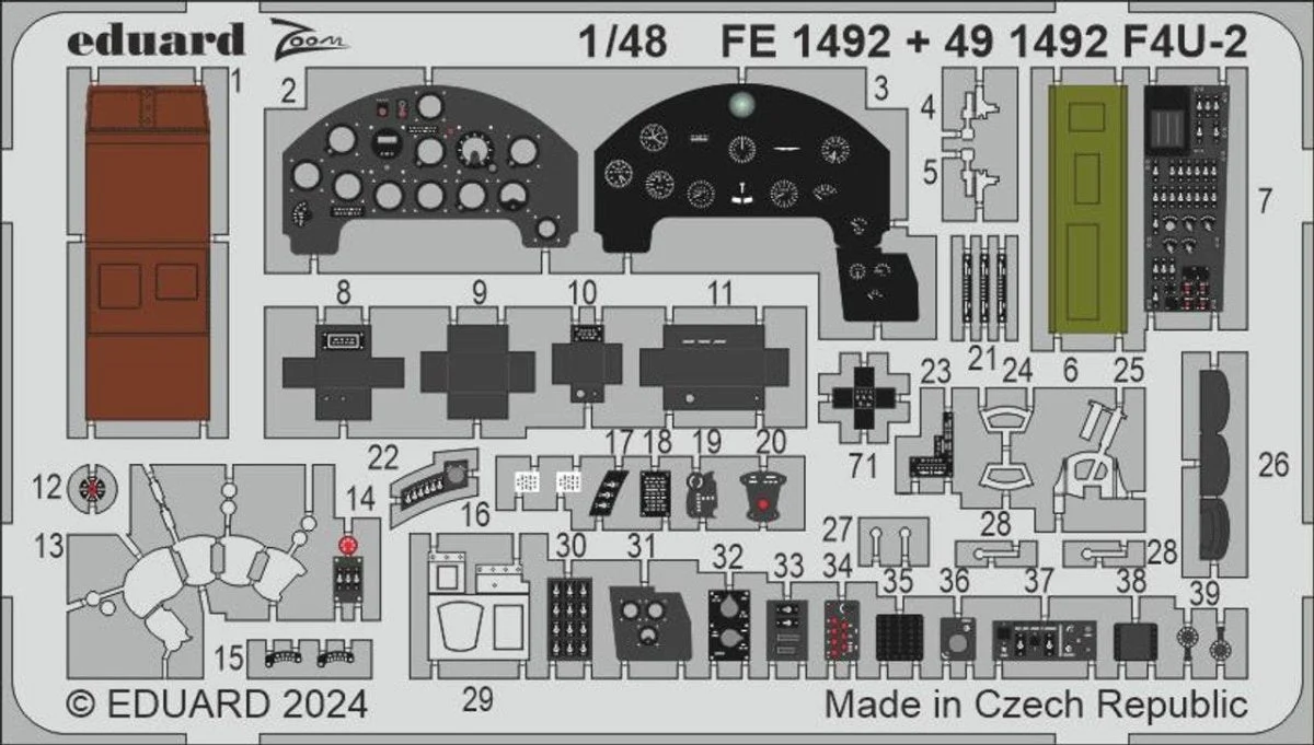 Eduard 1/48 Eduard F4U-2 Zoom set for HOBBY BOSS