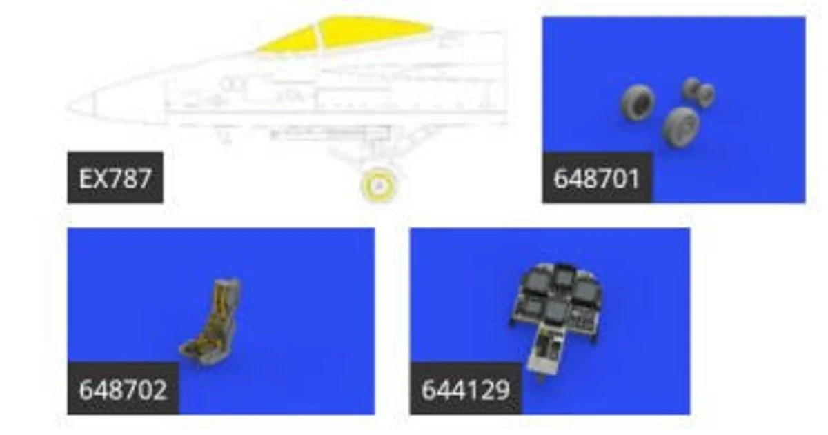 Eduard 1/48 Eduard F/A-18E LooKplus for MEN (PE & Resin)
