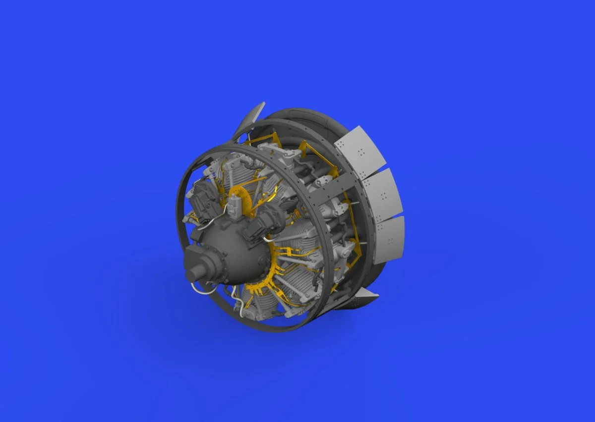 Eduard 1/48 Eduard FM-1 engine PRINT Brassin