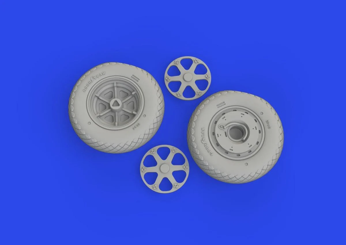 Eduard 1/48 Eduard FM-1 wheels Brassin for TAMIYA