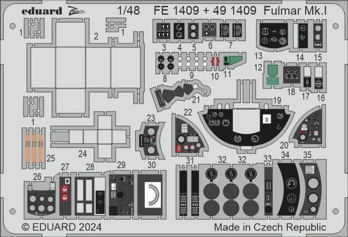Eduard 1/48 Eduard Fulmar Mk.I FE1409 Zoom set