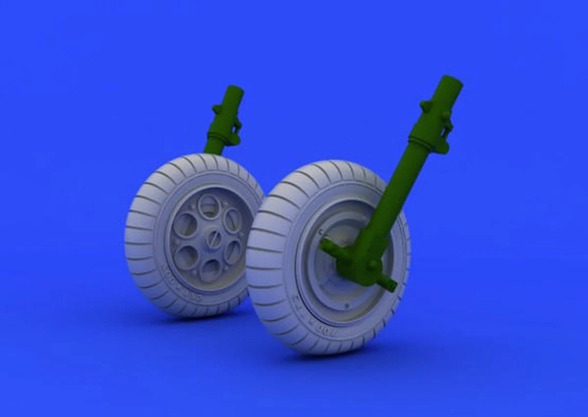 Eduard 1/48 Eduard Fw190 Main Undercarriage Wheels Early for EDU (Resin)