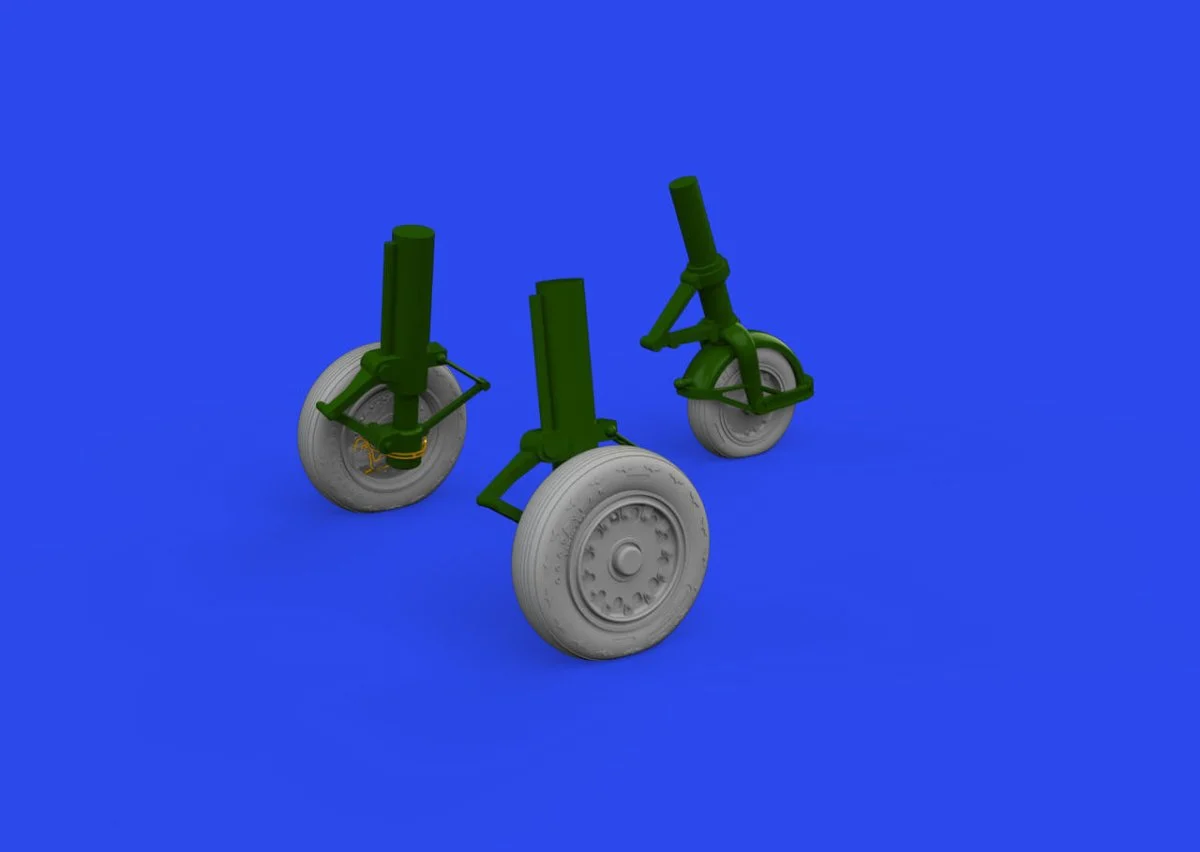 Eduard 1/48 Eduard J-35 Draken wheels Type 1 Brassin
