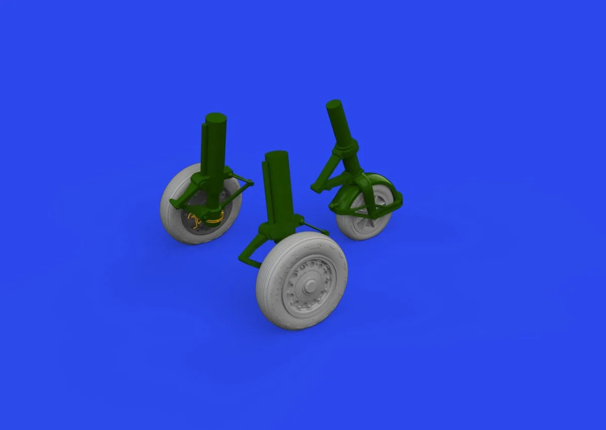 Eduard 1/48 Eduard J-35 Draken wheels Type 2 Brassin