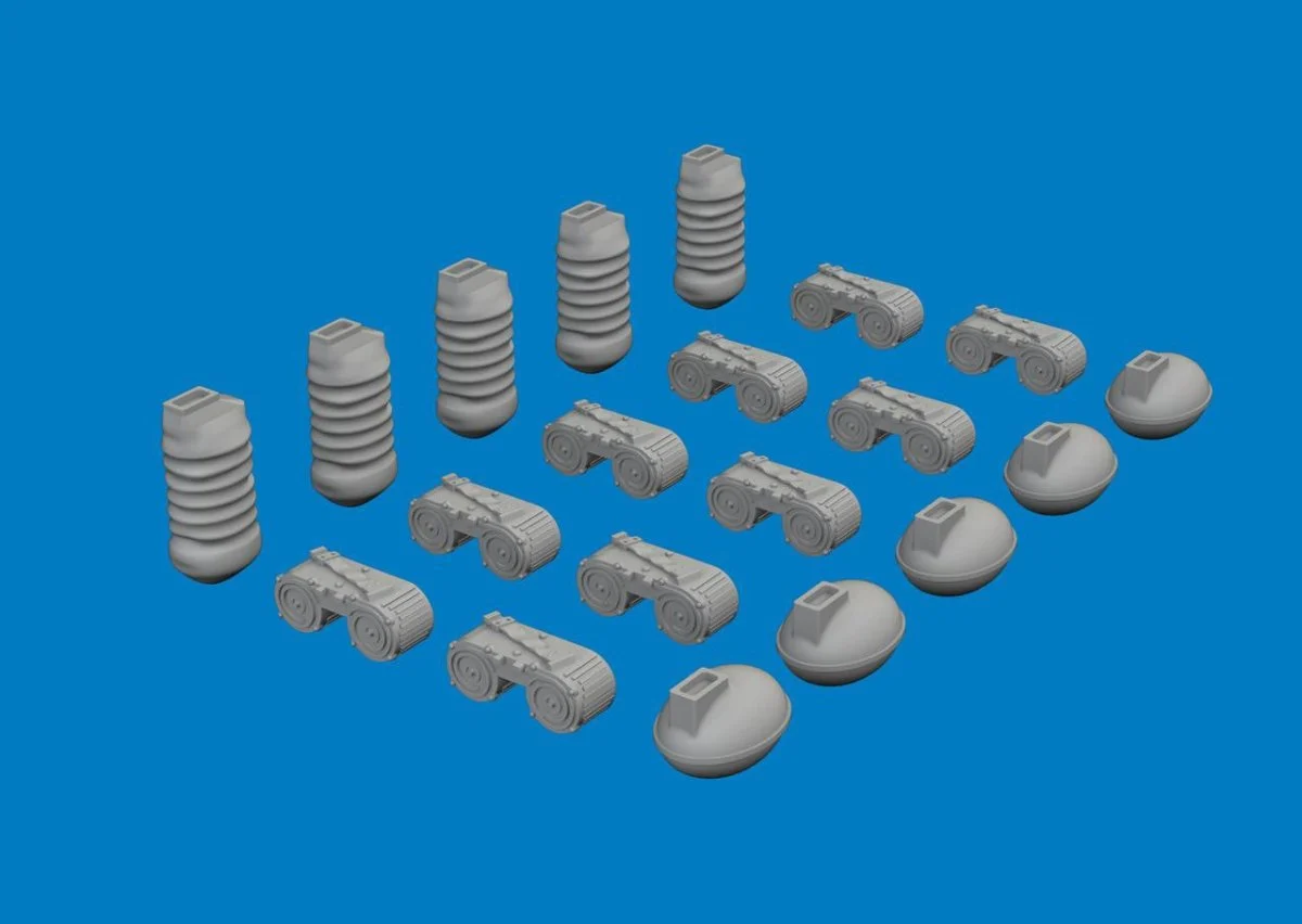 Eduard 1/48 Eduard MG 15 magazines & case catchers PRINT Brassin