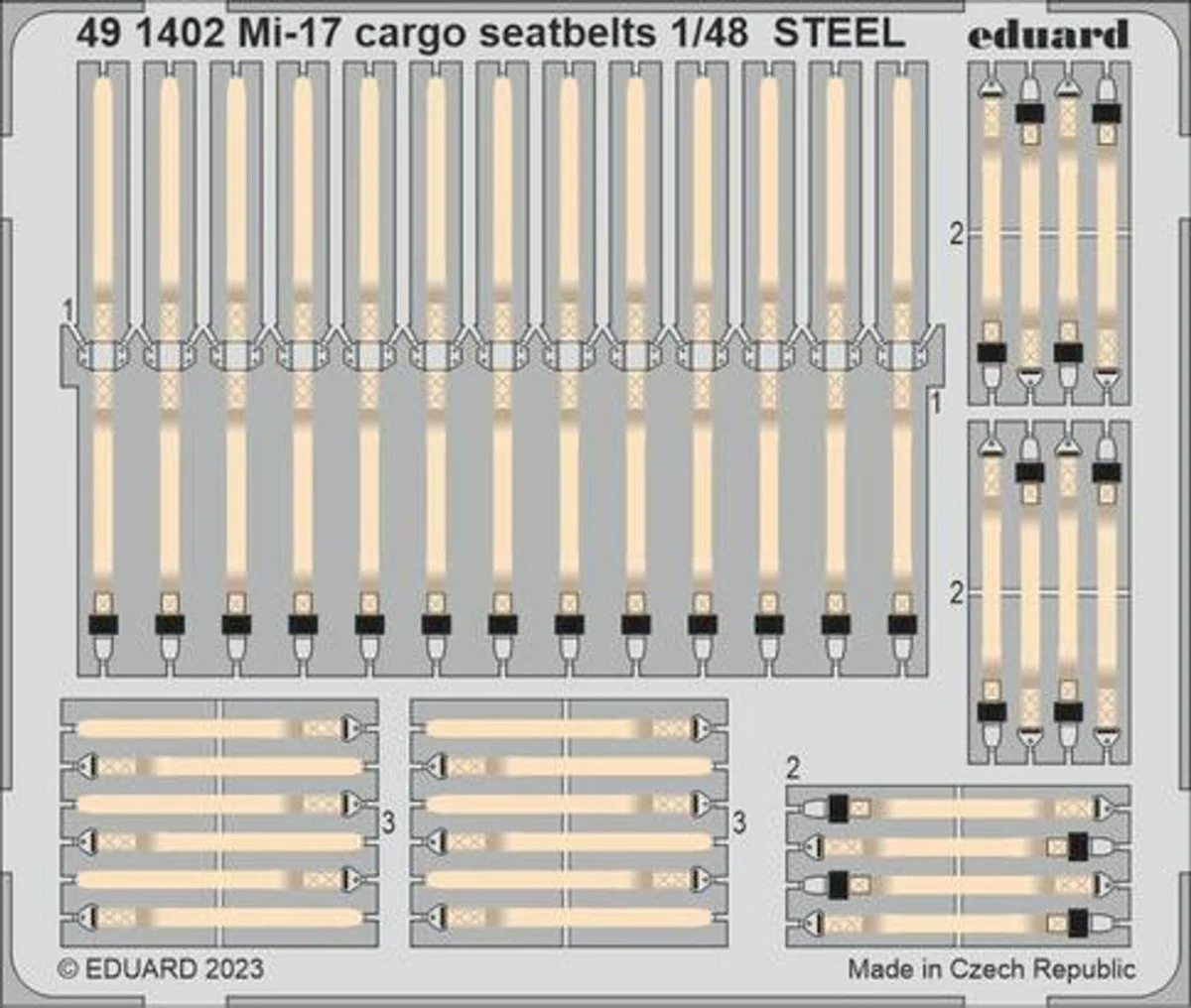Eduard 1/48 Eduard Mi-17 cargo seatbelts STEEL Photo Etch