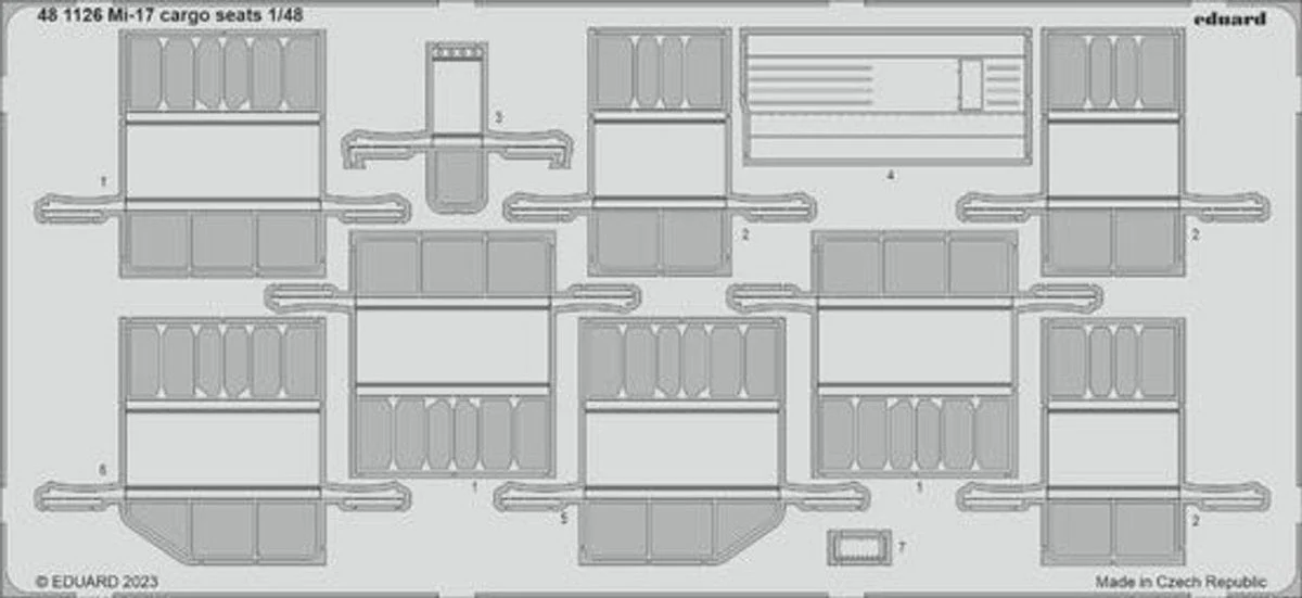 Eduard 1/48 Eduard Mi-17 cargo seats Photo Etch