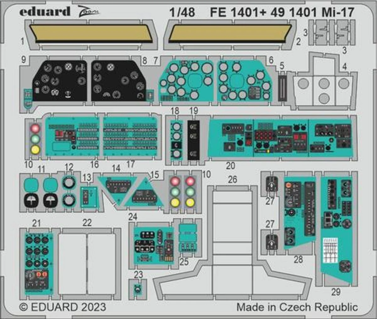 Eduard 1/48 Eduard Mi-17 Photo Etch
